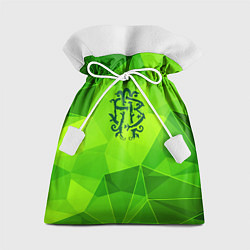 Мешок для подарков Nickelback green poly, цвет: 3D-принт