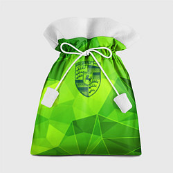 Мешок для подарков Porsche green poly, цвет: 3D-принт