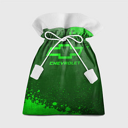Мешок для подарков Chevrolet - green gradient, цвет: 3D-принт