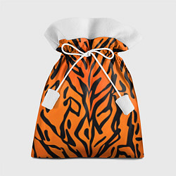 Мешок для подарков Тигровый огненный паттерн, цвет: 3D-принт