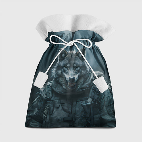 Подарочный мешок Солдат волк / 3D-принт – фото 1