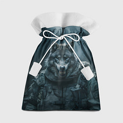 Мешок для подарков Солдат волк, цвет: 3D-принт