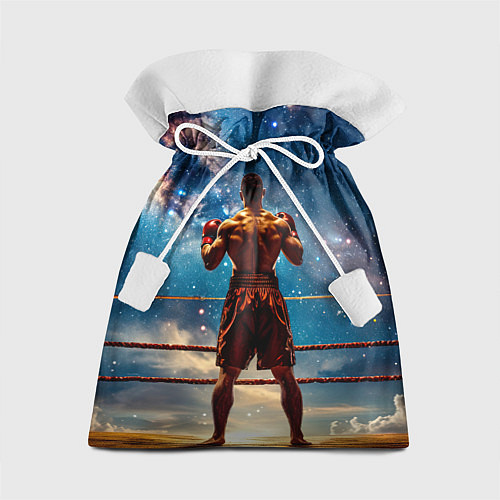 Подарочный мешок Тайский боксер в космосе / 3D-принт – фото 1