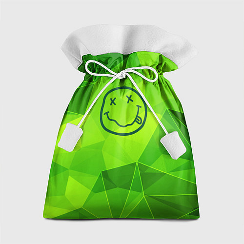 Подарочный мешок Nirvana green poly / 3D-принт – фото 1