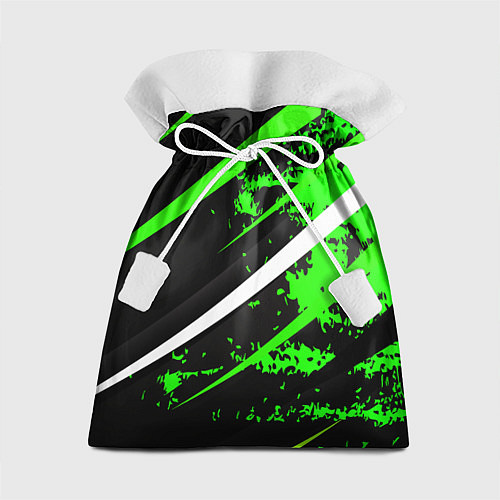 Подарочный мешок Color black and green / 3D-принт – фото 1