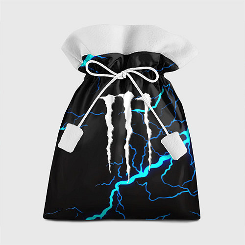 Подарочный мешок Monster energy неоновые молнии / 3D-принт – фото 1