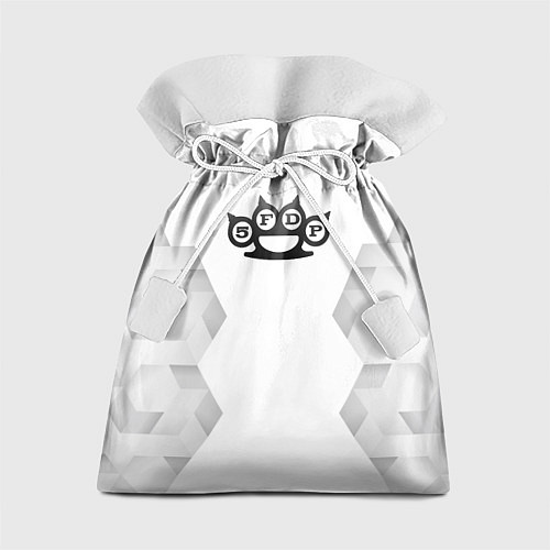 Подарочный мешок Five Finger Death Punch white poly / 3D-принт – фото 1