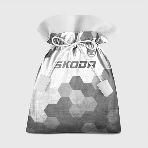 Подарочный мешок Skoda - white gradient посередине / 3D-принт – фото 1