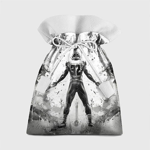 Подарочный мешок Лайнбекер в белом / 3D-принт – фото 1