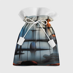Мешок для подарков Архитектурная абстракция в тумане, цвет: 3D-принт