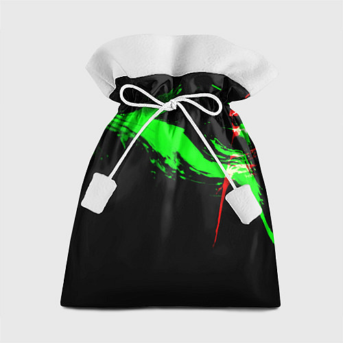 Подарочный мешок Color black green red / 3D-принт – фото 1
