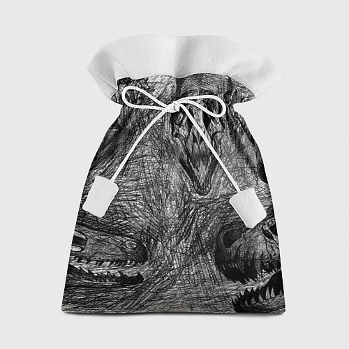 Подарочный мешок Черепа динозавров - эскиз / 3D-принт – фото 1