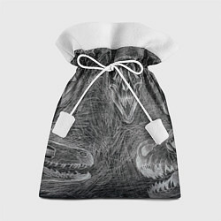 Мешок для подарков Черепа динозавров - эскиз, цвет: 3D-принт