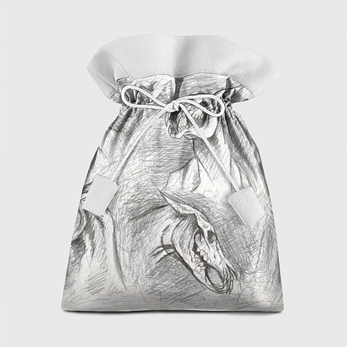 Подарочный мешок Черепа лошадей - эскиз / 3D-принт – фото 1