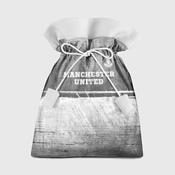 Мешок для подарков Manchester United - grey gradient посередине, цвет: 3D-принт
