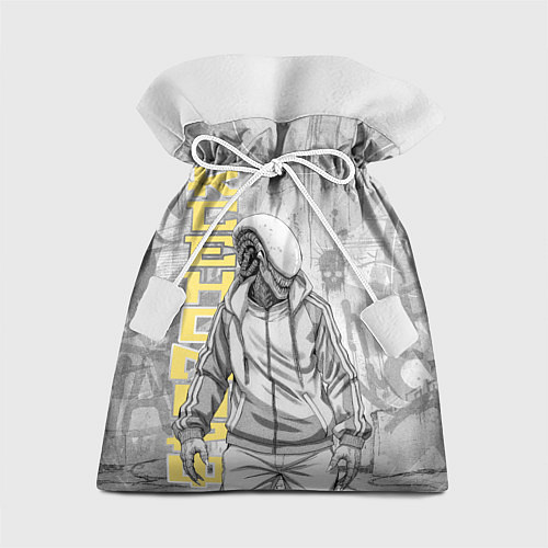 Подарочный мешок Ксеноморф в спортивном костюме / 3D-принт – фото 1