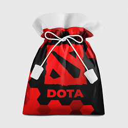 Мешок для подарков Dota - red gradient, цвет: 3D-принт