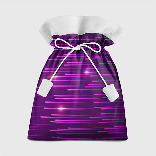 Подарочный мешок Цветные светящиеся полосы / 3D-принт – фото 1