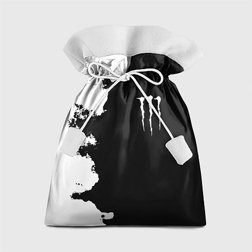 Подарочный мешок Monster energy краски белые / 3D-принт – фото 1