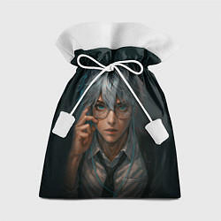 Мешок для подарков Стильный мужчина в очках, цвет: 3D-принт