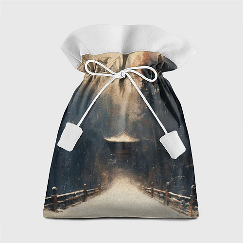 Подарочный мешок Дорога к Японскому храму / 3D-принт – фото 1