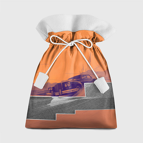 Подарочный мешок Элитное авто в пустыни / 3D-принт – фото 1