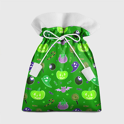 Подарочный мешок Halloween green / 3D-принт – фото 1