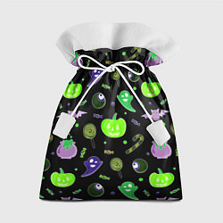 Мешок для подарков Halloween black pumpkin pattern, цвет: 3D-принт