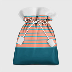 Мешок для подарков Полосатый мандариновый морской рассвет, цвет: 3D-принт
