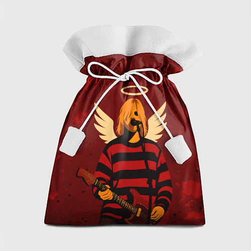 Подарочный мешок Нирвана, Курт Кобейн с крыльями ангела / 3D-принт – фото 1