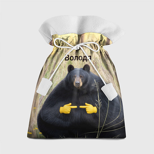 Подарочный мешок Володя - мишка / 3D-принт – фото 1