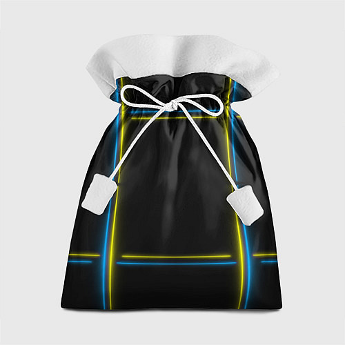 Подарочный мешок Neon yellow blue / 3D-принт – фото 1
