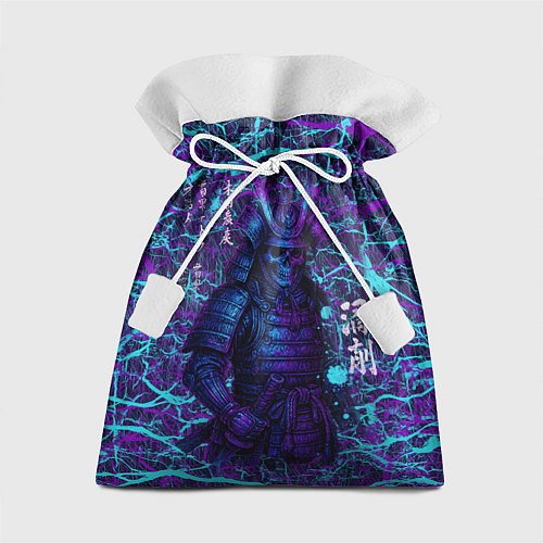 Подарочный мешок Призрак самурая - неновый арт / 3D-принт – фото 1