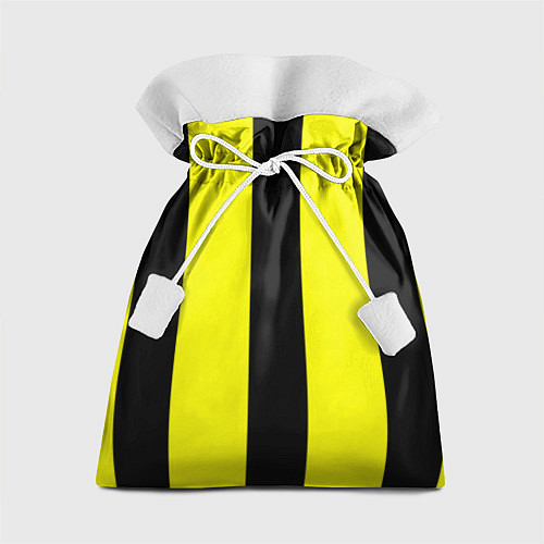 Подарочный мешок Color yellow black line / 3D-принт – фото 1