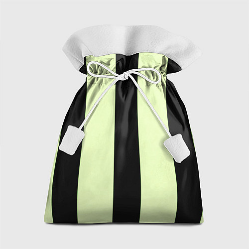 Подарочный мешок Color light green black line / 3D-принт – фото 1