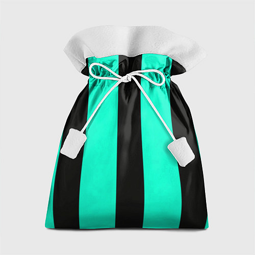 Подарочный мешок Color light blue white line / 3D-принт – фото 1