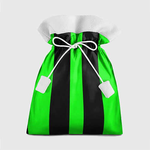 Подарочный мешок Color green black lines / 3D-принт – фото 1