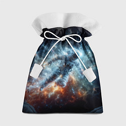 Подарочный мешок Космонавт парит в космосе среди звезд