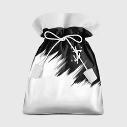 Мешок для подарков Doom краски черно белый, цвет: 3D-принт