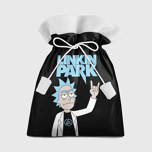 Подарочный мешок Linkin Park и Рик Санчес из Рик и Морти / 3D-принт – фото 1