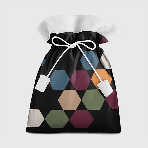 Подарочный мешок Honeycombs autumn colors / 3D-принт – фото 1