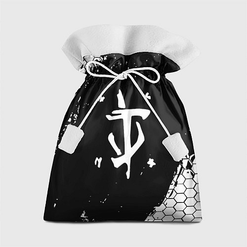 Подарочный мешок Doom соты краски / 3D-принт – фото 1