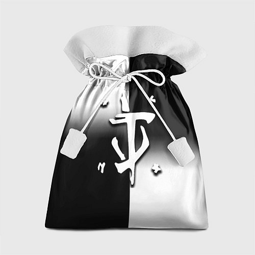 Подарочный мешок Doom black geometry / 3D-принт – фото 1