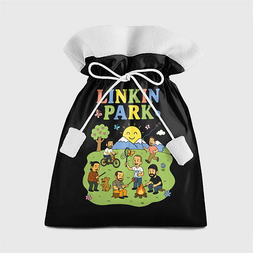 Подарочный мешок Linkin Park, мультяшный стиль / 3D-принт – фото 1