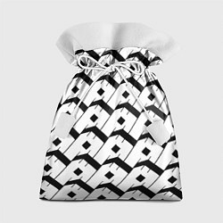 Мешок для подарков Три буквы: чёрные, цвет: 3D-принт