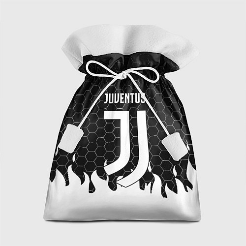 Подарочный мешок Juventus соты огонь / 3D-принт – фото 1