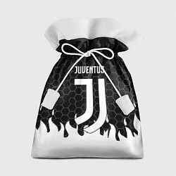 Мешок для подарков Juventus соты огонь, цвет: 3D-принт
