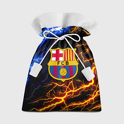 Мешок для подарков Барселона неоновый шторм, цвет: 3D-принт