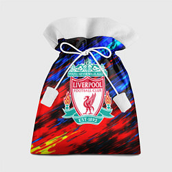 Мешок для подарков Ливерпуль огненные искры, цвет: 3D-принт