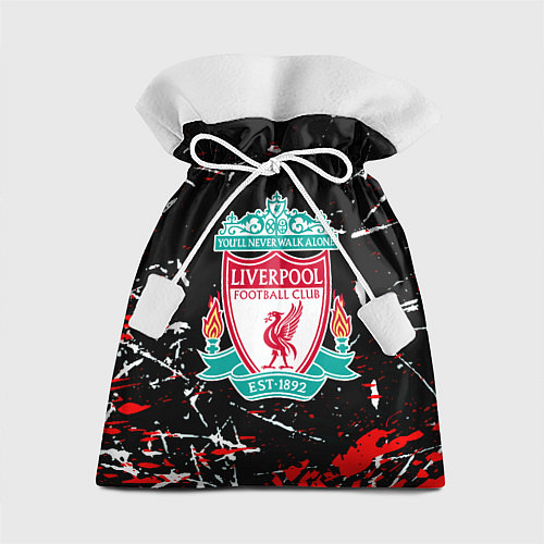 Подарочный мешок Liverpool штрихи красок / 3D-принт – фото 1